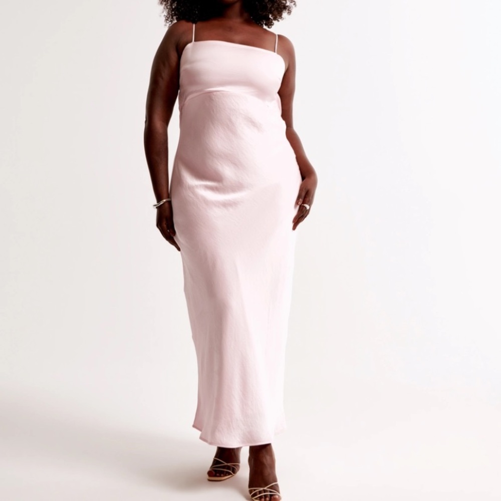 The A&F Julia Slip Cowl Back-Bow Maxi Dress